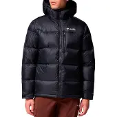 Columbia - Doudoune déperlante en duvet naturel - Cloudview Down Hooded Jacket Black en Nylon - Taille M - Noir