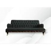 AEA Chesterfield Schwarz Wohnzimmer Modern Design Couchen Sofa Luxus Möbel Stoff