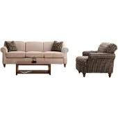 AEA Stilvolles Wohnzimmer-Set: Sessel und 3-Sitzer für Komfort und Eleganz