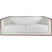 AEA Weiße 3-Sitzer Ledercouch Designer Wohnzimmer Dreisitzer Luxus Möbel
