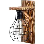 Opviq , Erebos - 121-A, appliques murales, bois, bois, 16 x 16 x 30 cm