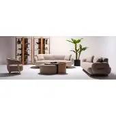 AEA Moderne Beige Wohnzimmer Sofagarnitur Designer 3-Sitzer Textil Möbel