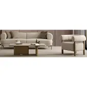 Xl Moebel Gmbh Beige Designer Sofagarnitur Stilvoller Polster 3-Sitzer Textilsessel
