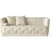 AEA Polstersofa Dreisitzgarnitur Dreisitzer 3er-Sofa Dreisitzcouch Sofa Beige