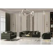 AEA Luxus Sitzgarnitur Polstergarnitur Sitzpolster Lounge Sofa Grüne 3+3+1