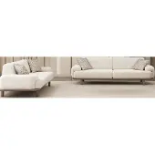 AEA Weißes Modernes 3-Sitzer-Sofa –Sofagarnitur und Designermöbel für Ihr Wohnzimmer