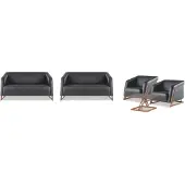 AEA Sofagarnituren Sofa-Set Sitzmöbel Ledersofas 2-Sitzer Sessel Couchtisch