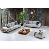 AEA Sofa Wohnzimmergarnitur Polstergarnitur Set Sofakombination Sitzgarnitur 4+3+1