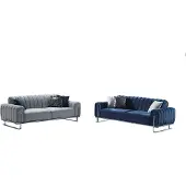 AEA Sofa 3-Sitzer Relaxgarnitur Wohnzimmer 2tlg Lounge-Garnitur Komplettsofa Couch