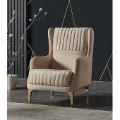 AEA Sessel BeigeDesign Couch Sofa Relax Hochwertig Textil Polster Sitzer Luxus