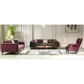AEA Sofagarnitur Italienischer Stil Sitzgarnitur Wohnlandschaft Sofa Couch 3+3+1