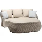 AEA Rattanmöbel Gartenmöbel Sofagarnitur Terrasse Set Outdoor Lounge Balkon 2tlg.
