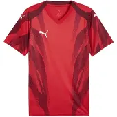 Puma Hommes, T-shirt de sport, teamFINAL Graphic+ Jersey (XXL), Rouge, Blanc