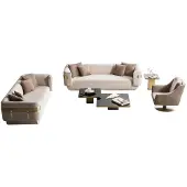 AEA Stilvolle Wohnzimmer Sofagarnitur Designer Couchtische Sessel 5tlg