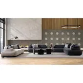 AEA Wohnzimmer garnitur Eckosfa Sofa Sessel Couchtisch Modern Textil Komplett