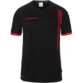 Uhlsport T-shirt à manches courtes Impulse - noir/rouge, taille : XXL