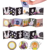 Taf Toys Pram Book Urban Garden livre éducatif contrastant 1 pcs