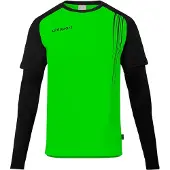 Uhlsport Maillot de gardien Impulse - vert fluo/noir, taille : 3XL