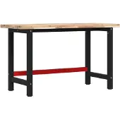 vidaXL Établi 140x60x83 cm Bois massif Acacia Rectangulaire