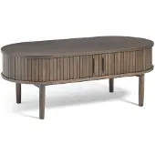 Selsey Meta - Table basse, bois de chêne foncé, 120 cm