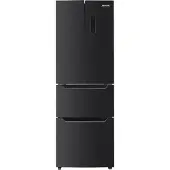 MPM Réfrigérateur-congélateur à portes battantes 351-SBF-07, finition inox