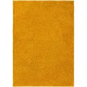 Interiyou Tapis à poils longs lavable Sofia Jaune 120 x 170 cm