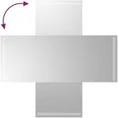 vidaXL miroir de salle de bain LED 40x100 cm