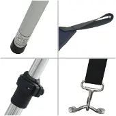 vidaXL Rallonge d'ombrage T-Top Bleu 170x170x(115-183) cm