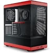 HYTE Y40 Red Black ATX Midi Tower Boîtier Gaming rouge/noir, fenêtre latérale