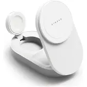 Ringke Chargeur pliable sans fil 3-en-1 Magsafe magnétique 25 W, compatible Qi 2.2, blanc