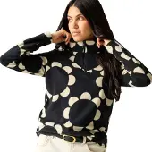 Regatta Orla Printed Half Zip Fleece Noir 36 Femme