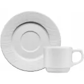 Lubiana Tasse à expresso River avec sous-tasse blanche 80 ml