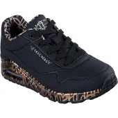 SKECHERS Baskets basses 'Uno-Loving Love' brocart / noir