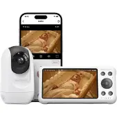 MOMCOZY Babyphone vidéo BM04 5" Blanc