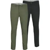 Jack & Jones Pantalon chino 'Macro Dave' vert pastel / noir