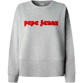 Pepe Jeans Sweat-shirt gris chiné / rouge