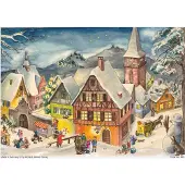 Sonstige Verlage Calendrier de l'Avent "Village enneigé"