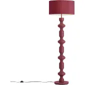 QAZQA Lampadaire rétro prune avec abat-jour en tissu 160 cm - Captain