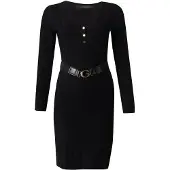 GUESS Robes en maille 'YUKI' noir