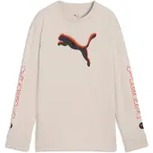 Puma T-Shirt 'STREET' beige / orange / noir