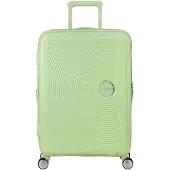 Merkloos Valise à roulettes extensible, couleur vert kiwi
