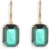 Ralph Lauren Boucles d'oreilles 'KENSINGTON' or / émeraude