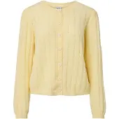 Pieces Cardigan 'PCAda' jaune clair