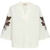 Mos Mosh Chemisier 'MMAleysa' écru / brun foncé / vert foncé / lilas