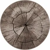 Tapis.fr Tapis Rodessa beige 120 cm rond