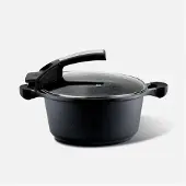 PENSOFAL Saxum Saucepan 20cm (W/Glass) 5807, Poêle + casserole, Noir