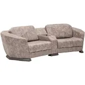 AEA Elegant Dreisitzer Sofa Grau Couch Wohnzimmer Büromöbel Relax 3-Sitzer 260cm
