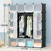 Merkloos Armoire 20 Kuben avec porte pliante