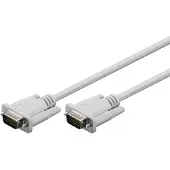 Goobay Câble VGA pour moniteur, gris, 5 m (5 m, VGA)