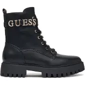 GUESS Bottines à lacets 'FICKI' or / noir